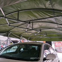 Mobile garage tent customized